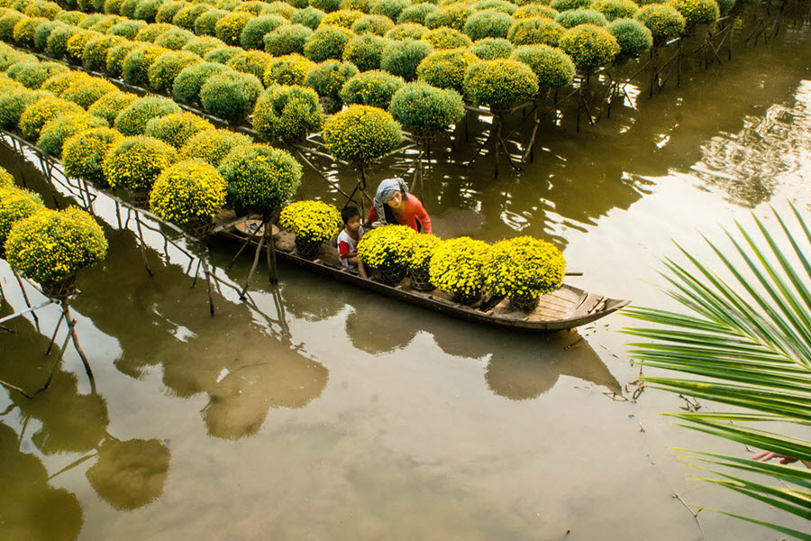 DOWN STREAM THE MEKONG RIVER